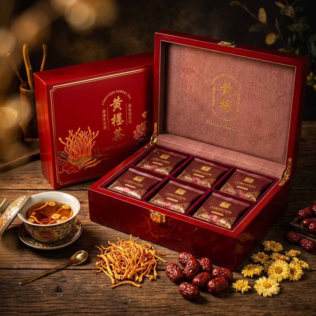 Trà Hạnh Phúc ANATRA - Đông trùng hạ thảo sấy thăng hoa